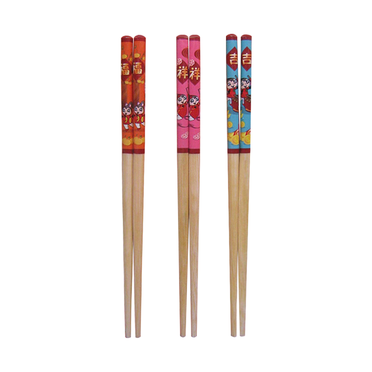 Customised CNY Bamboo Chopsticks